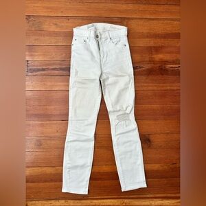 GAP White Slim Straight Jeans